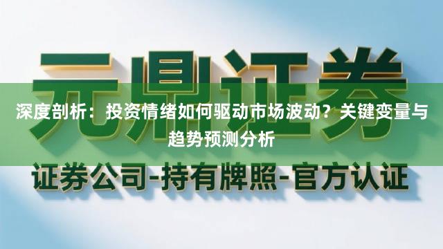 深度剖析：投资情绪如何驱动市场波动？关键变量与趋势预测分析