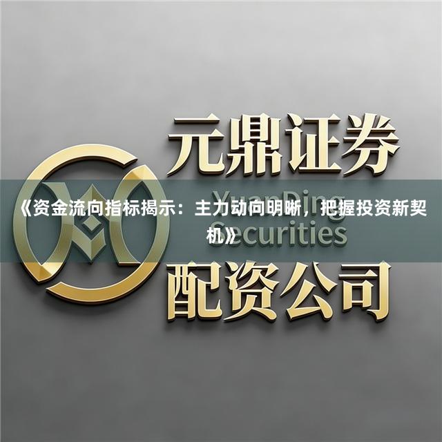 《资金流向指标揭示：主力动向明晰，把握投资新契机》