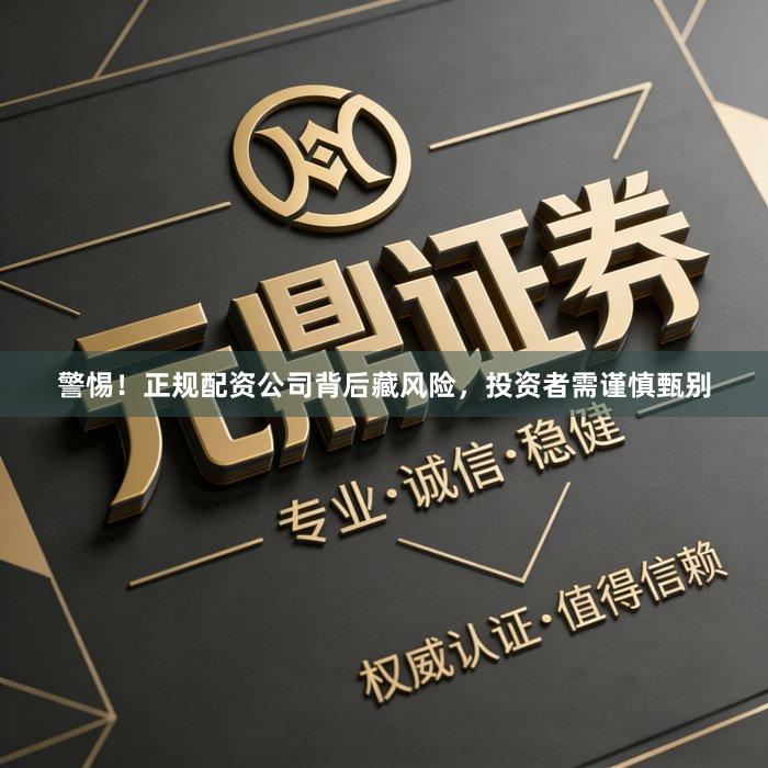 警惕！正规配资公司背后藏风险，投资者需谨慎甄别