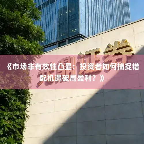 《市场非有效性凸显:投资者如何捕捉错配机遇破局盈利?》