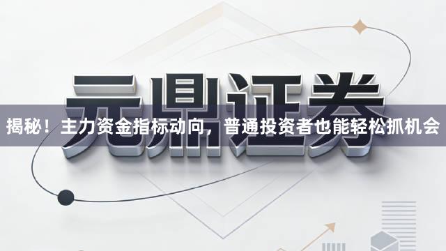 揭秘！主力资金指标动向，普通投资者也能轻松抓机会